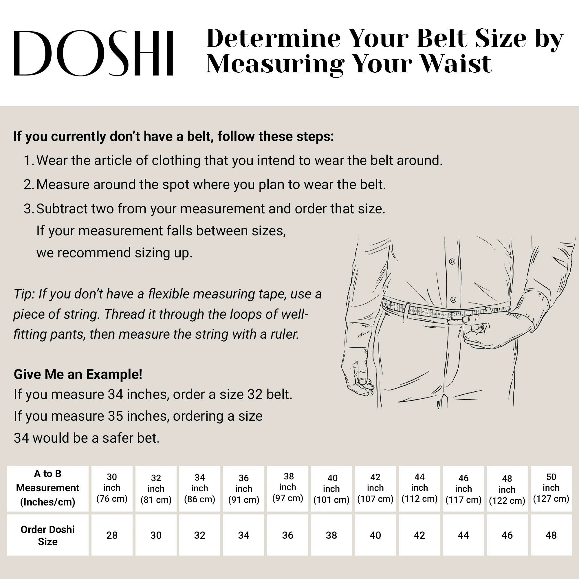 Auto Doshi Vegan Belt (Blue sizes 26-30, Black 26-32 only) - Image 3