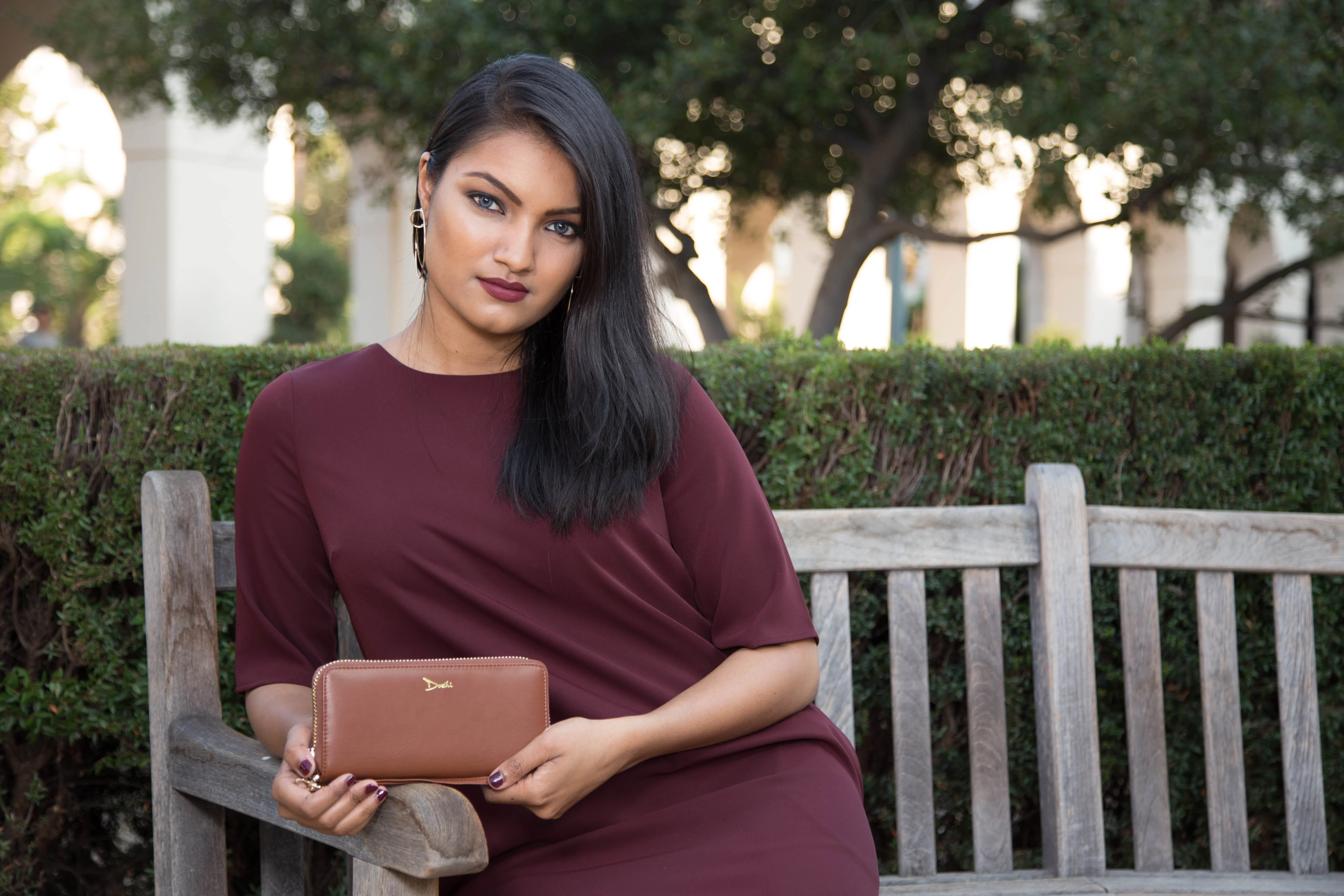 Beige Doshi Accordion Vegan Wallet - Image 9