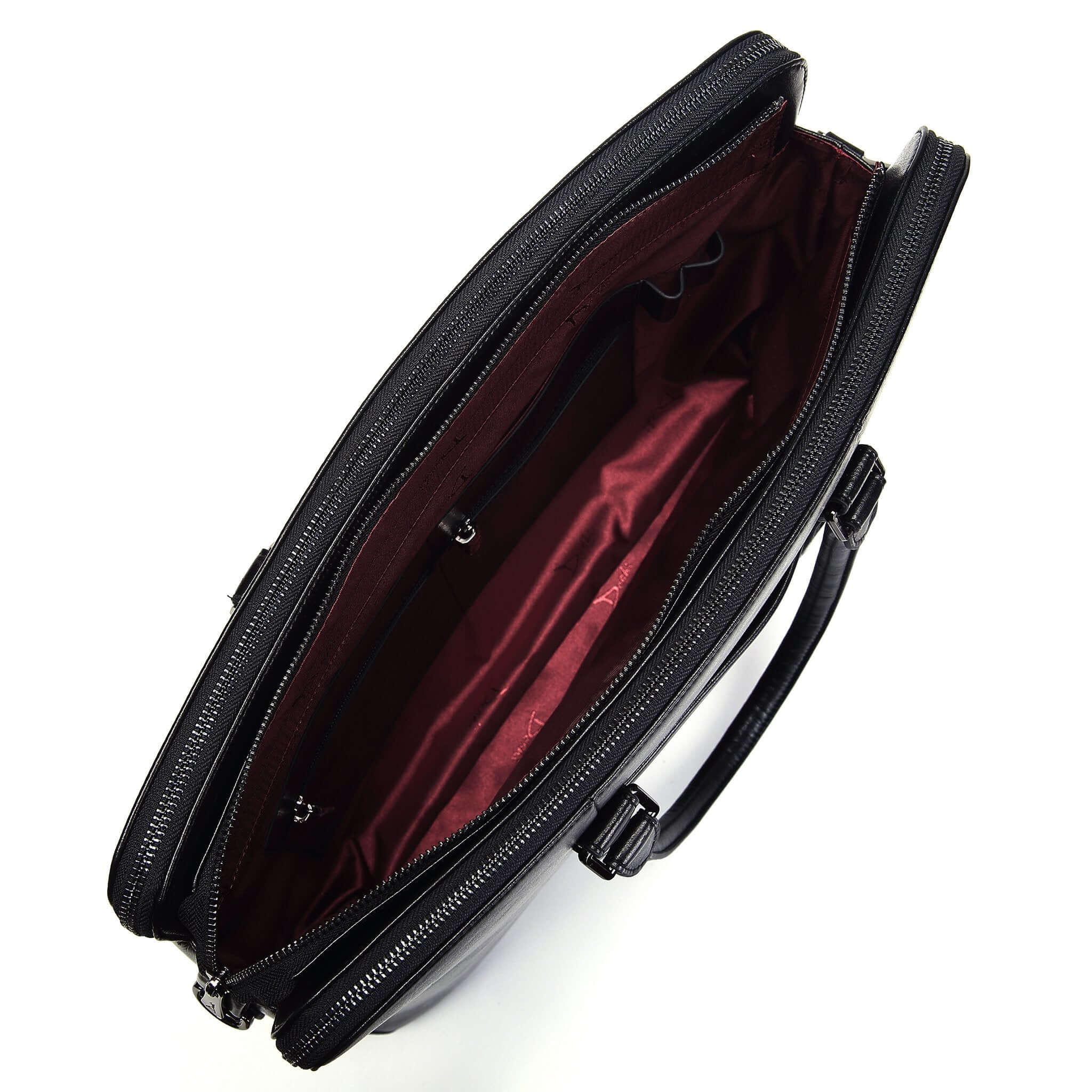 Large Classic Men's Vegan Briefcase 3 - Image 11