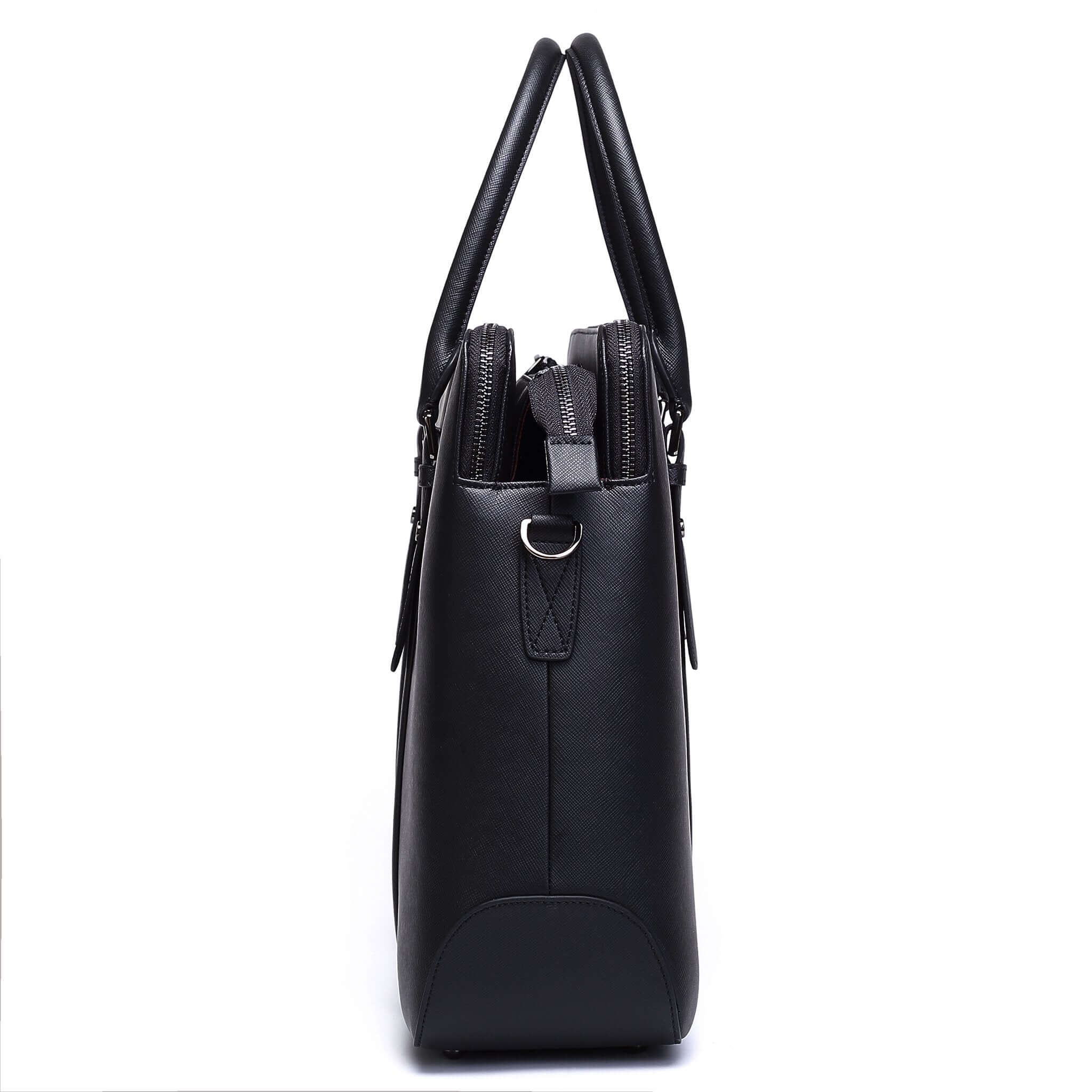 Large Classic Men's Vegan Briefcase 3 - Image 14