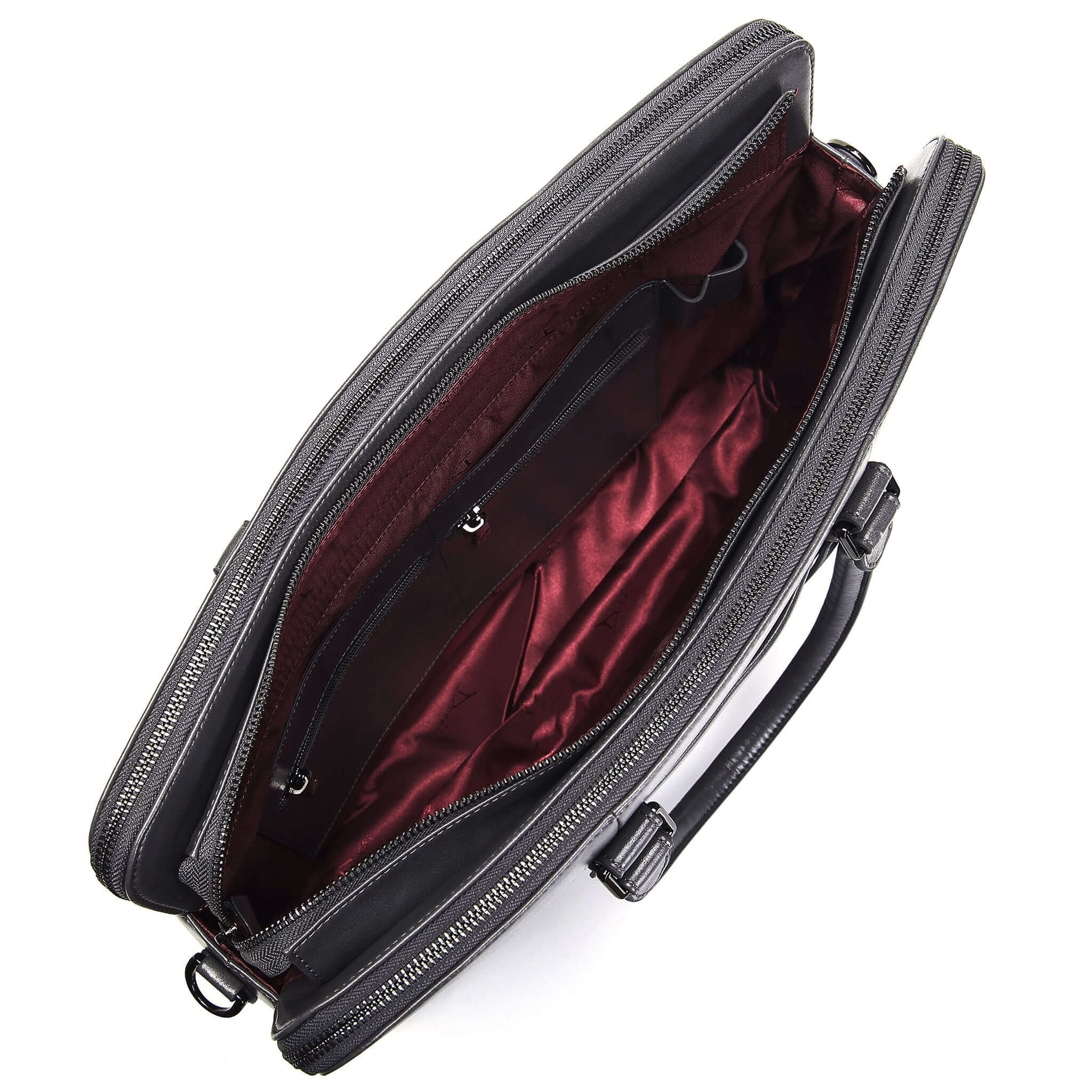 Large Classic Men's Vegan Briefcase 3 - Image 15