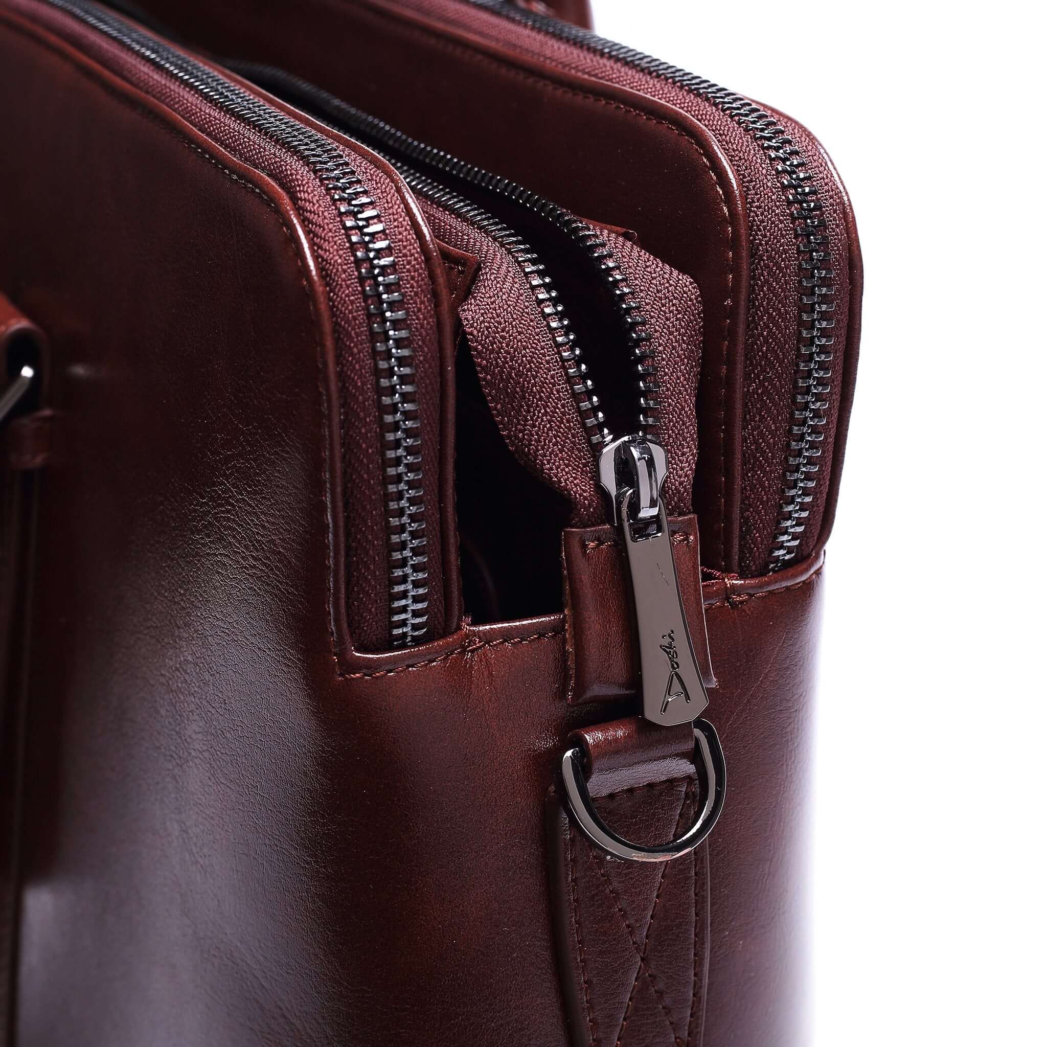 Large Classic Men's Vegan Briefcase 3 - Image 19