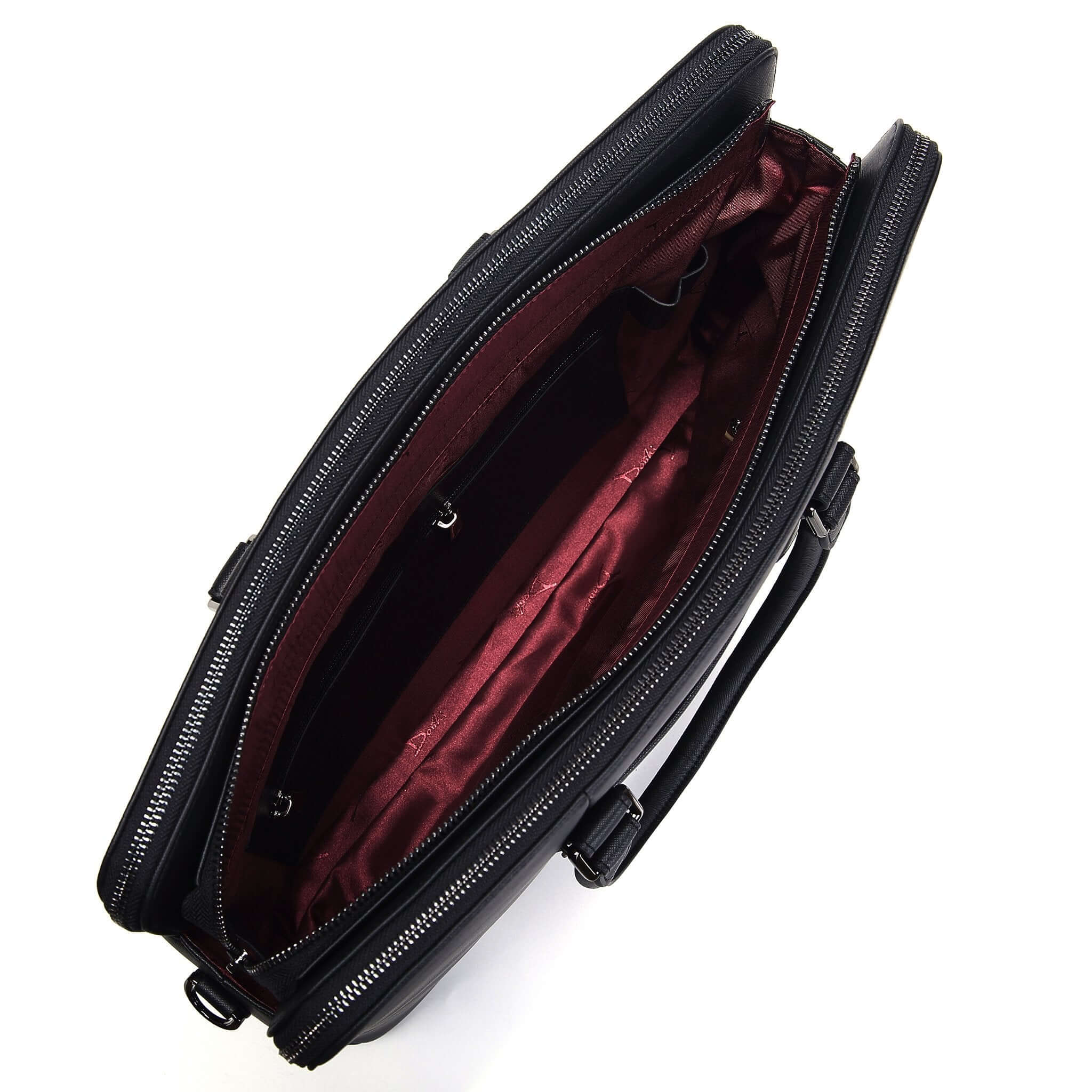 Large Classic Men's Vegan Briefcase 3 - Image 7