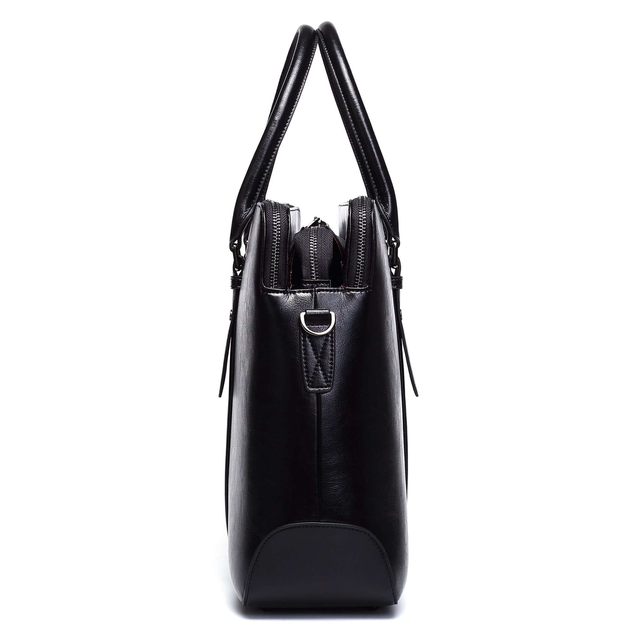 Large Classic Men's Vegan Briefcase 3 - Image 9