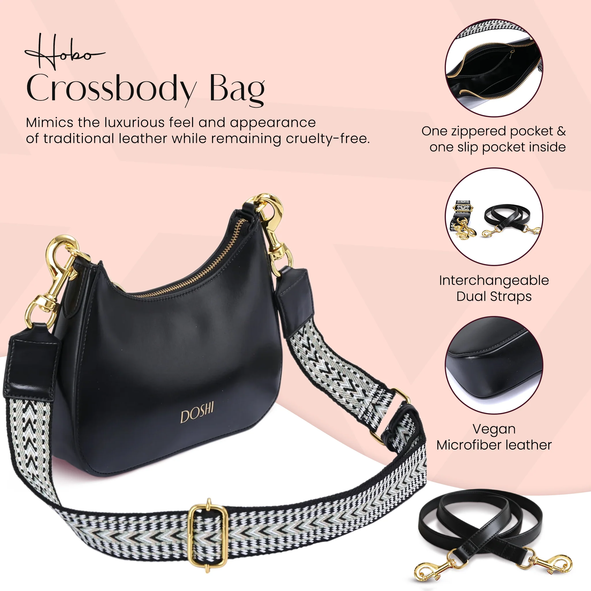 Hobo Crossbody Bag - Image 3