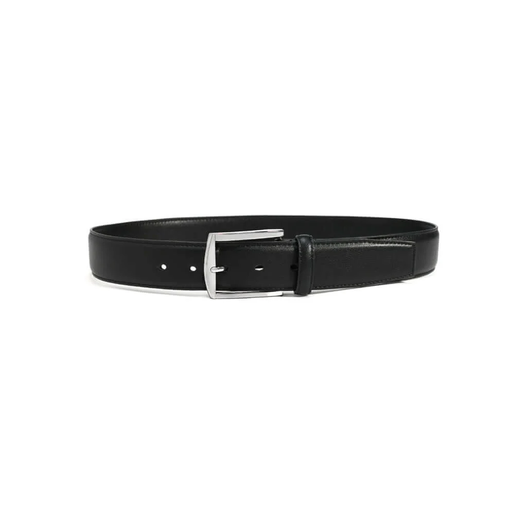 Metallic Silver Square 2 Vegan Belt (Only Brown 30, 40) - Image 5