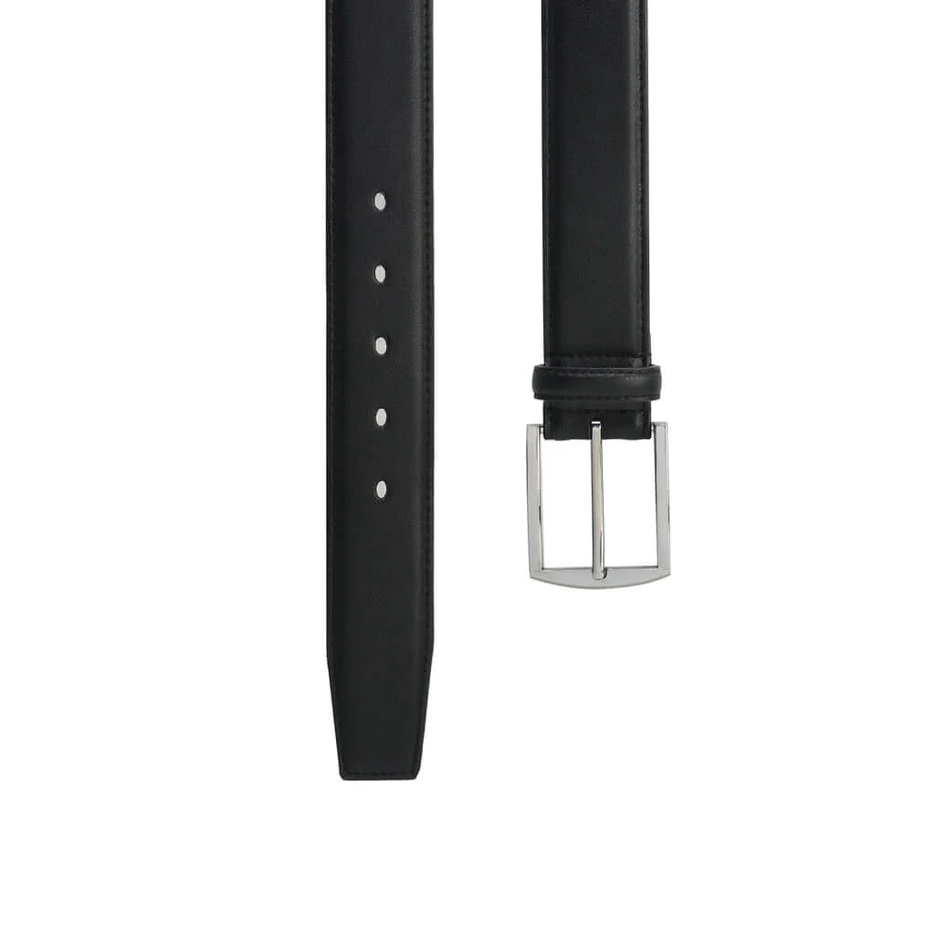 Metallic Silver Square 2 Vegan Belt (Only Brown 30, 40) - Image 6