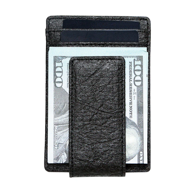 Doshi Pinatex Sustainable Vegan Card Holder with Money Clip - Image 5