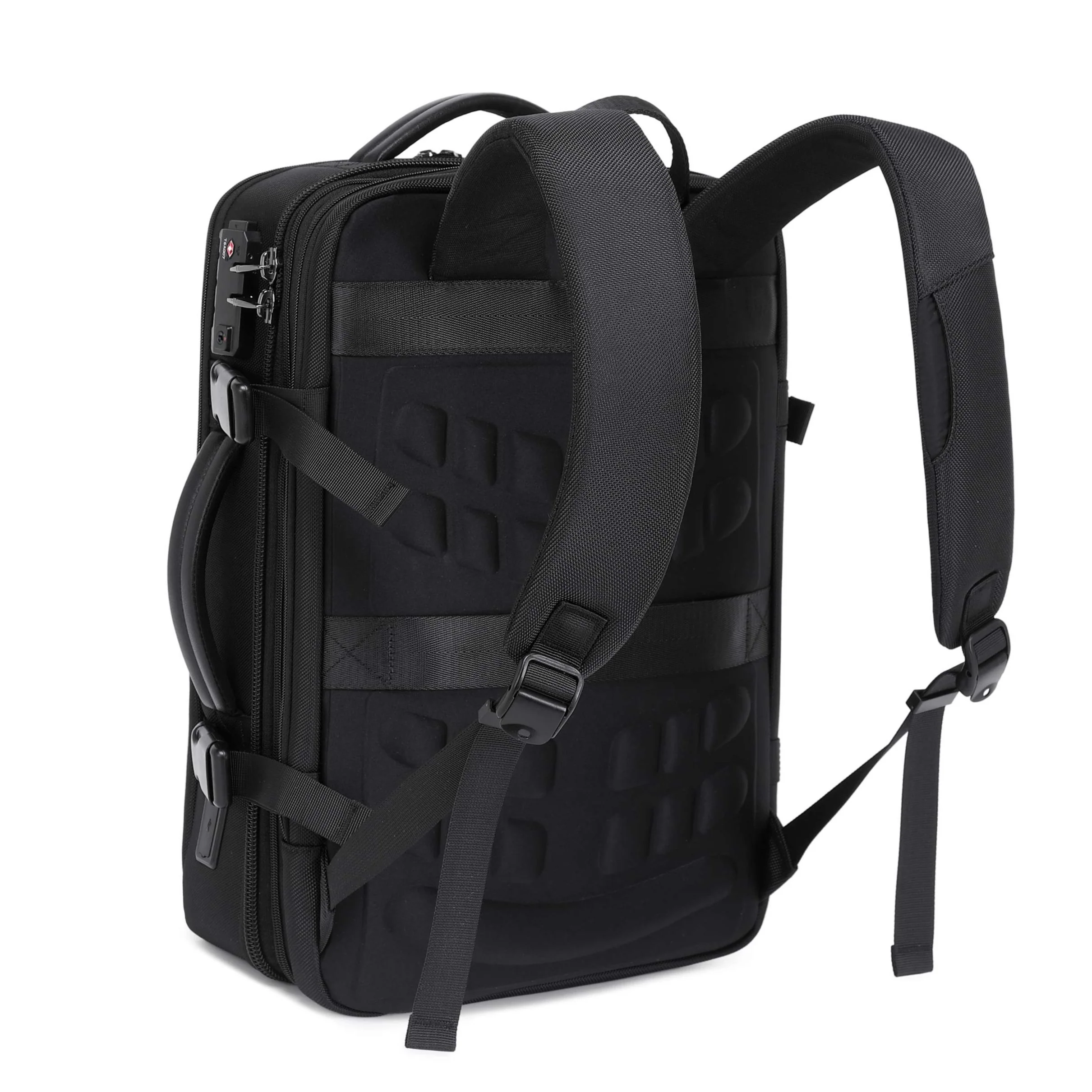 Pro Travel Vegan Backpack 401 - Expandable & Lock - Image 11