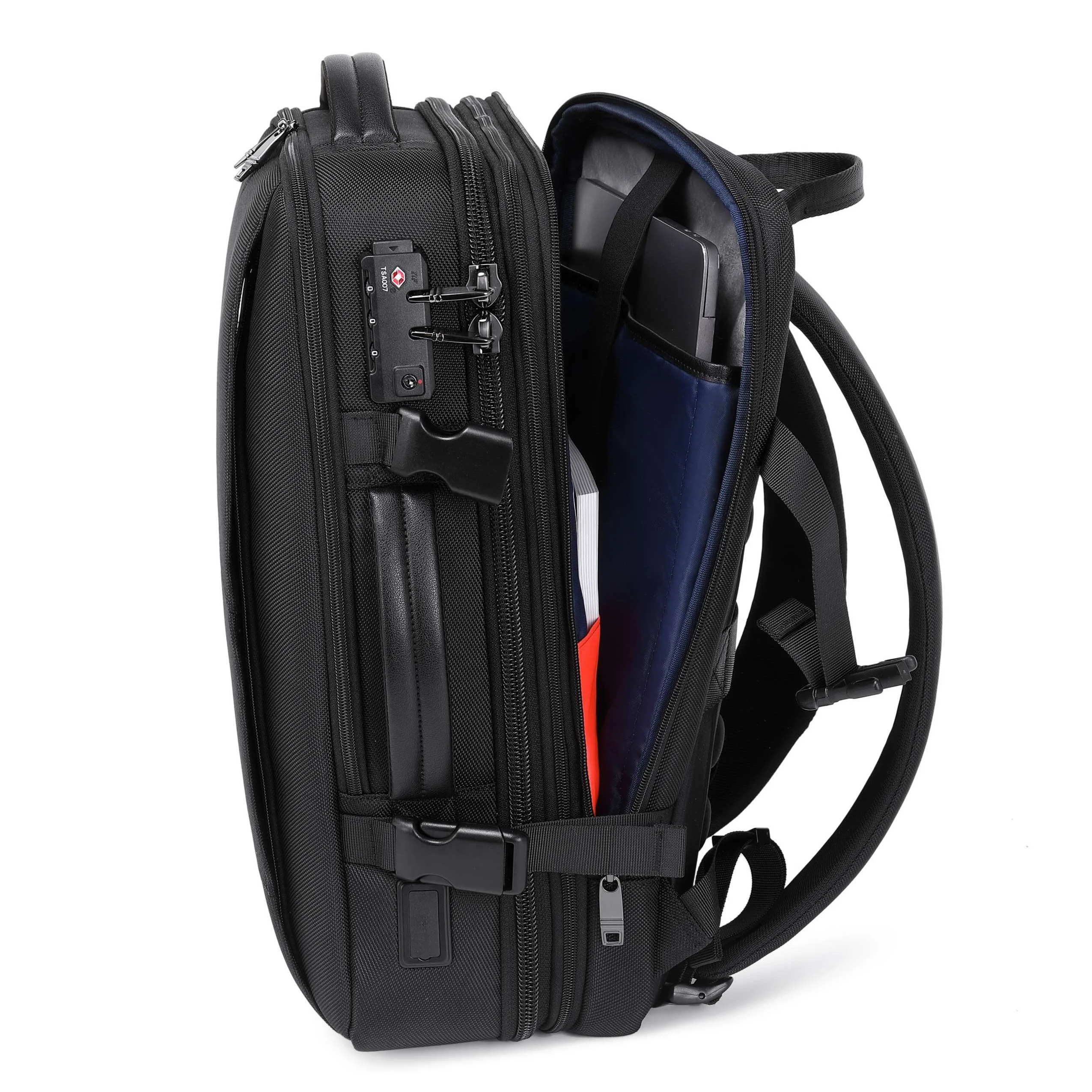 Pro Travel Vegan Backpack 401 - Expandable & Lock - Image 13