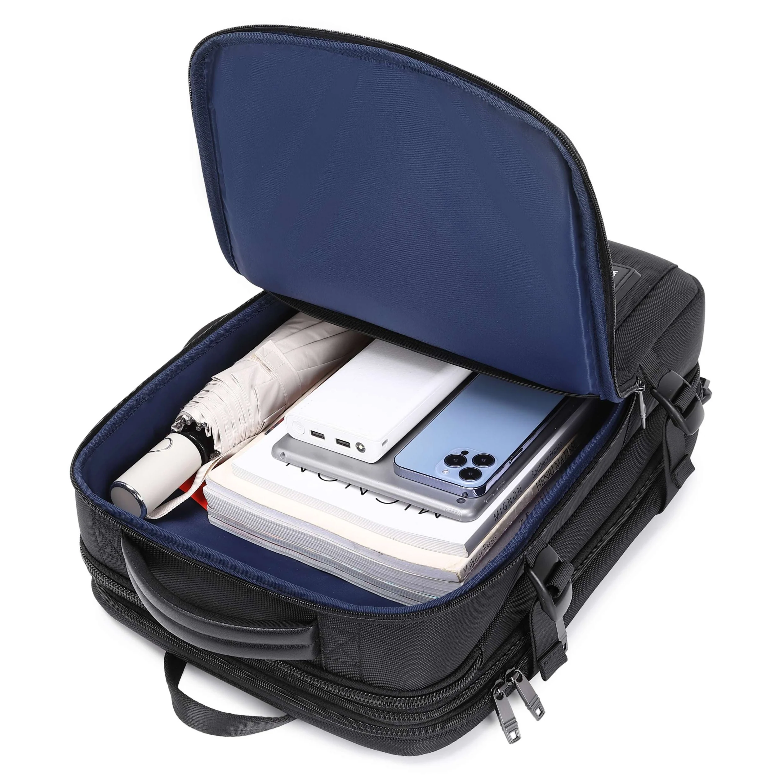 Pro Travel Vegan Backpack 401 - Expandable & Lock - Image 14