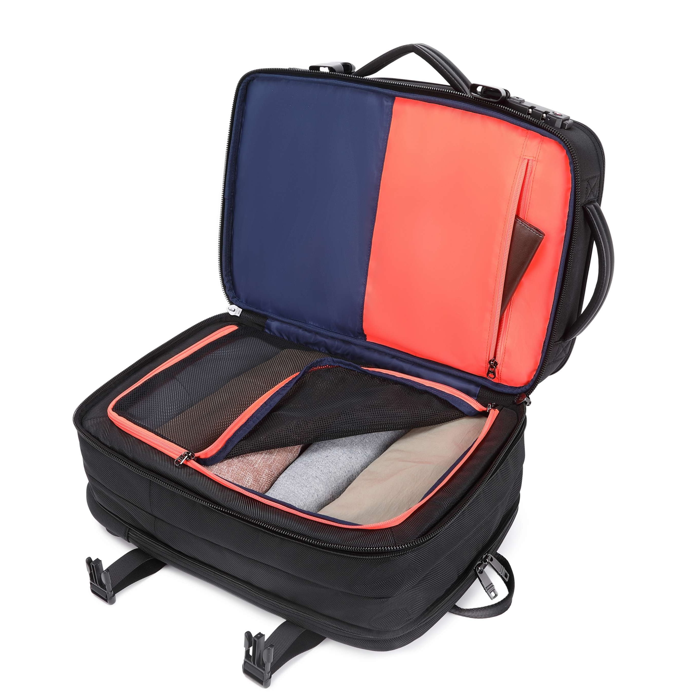 Pro Travel Vegan Backpack 401 - Expandable & Lock - Image 3