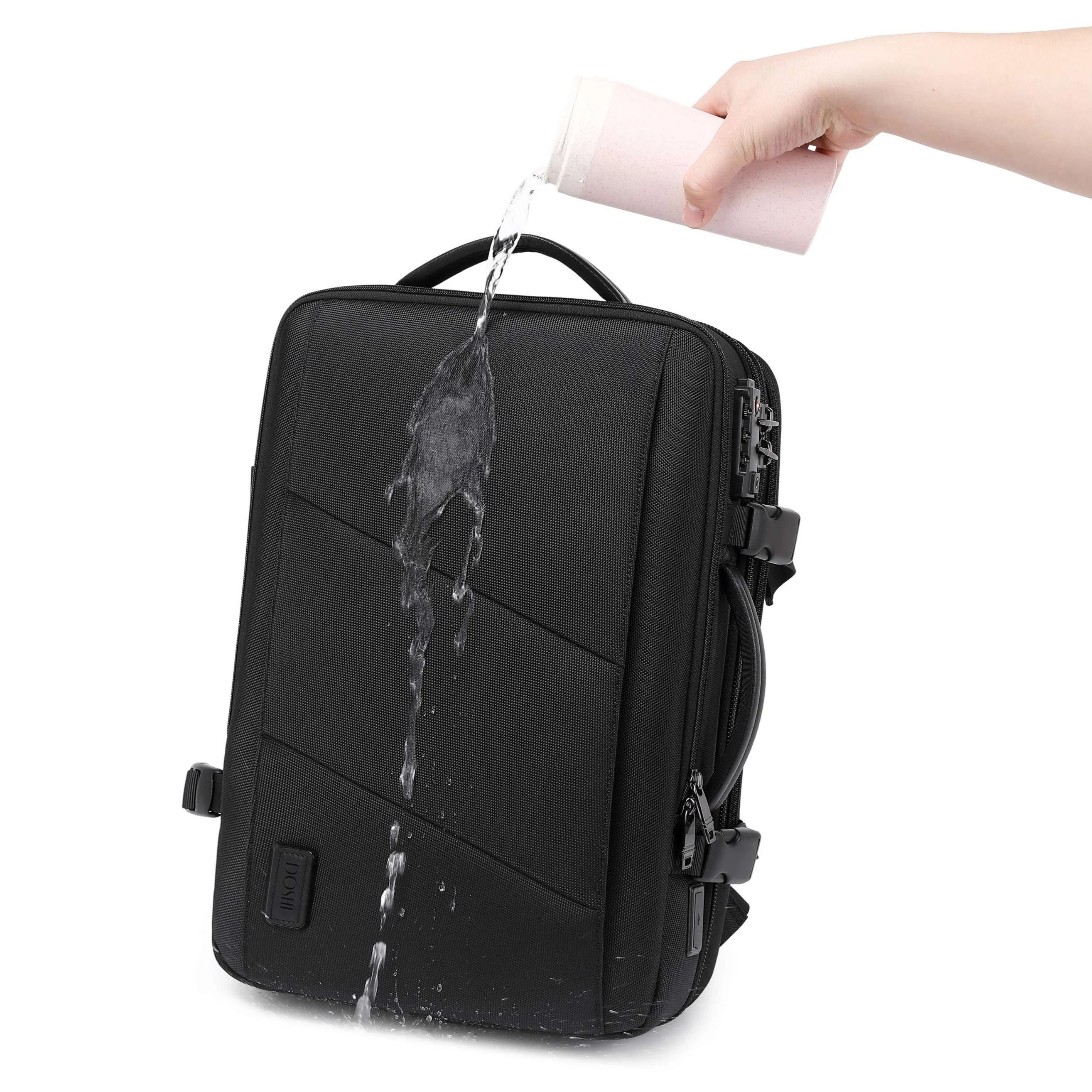 Pro Travel Vegan Backpack 401 - Expandable & Lock - Image 6